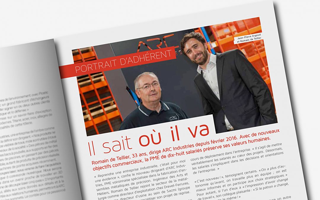 Romain de Tellier et Jean-Pierre Argoud dans le magazine UDIMAG