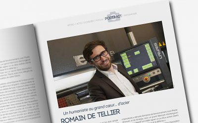 Portrait de Romain de Tellier dans le magazine AVOIRON